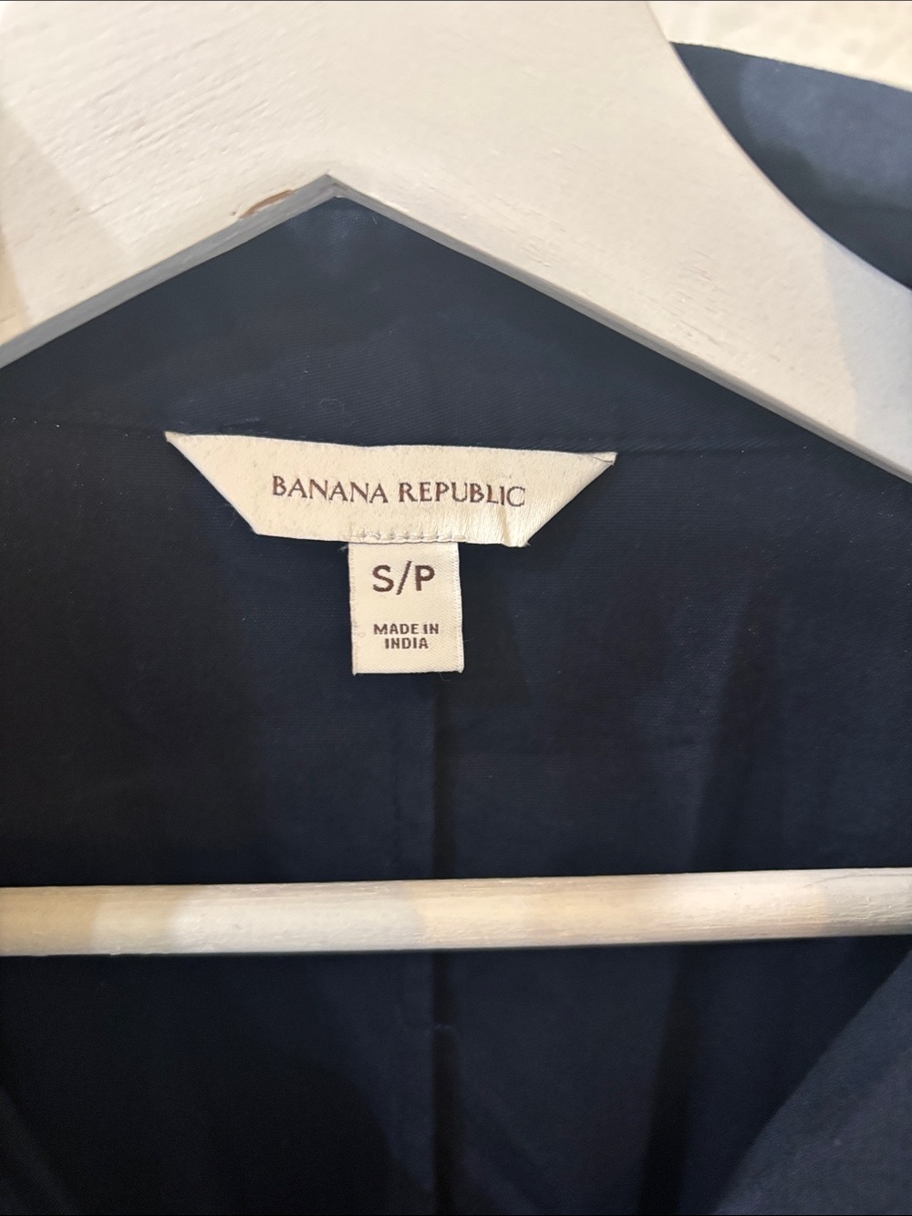 Banana Republic Navy Button-Front Midi Dress - Picture 2 of 3